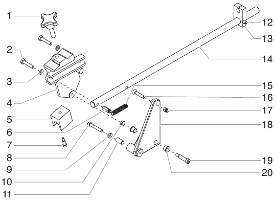 ProMark II Gun Holder Assembly Parts (P/N 779-276) ProMark II Gun Holder Assembly Parts (P/N 779-276)